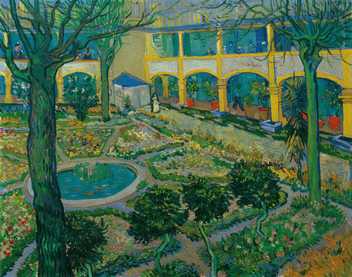 Vincent van Gogh Courtyard of the Hospital at Arles (1889) t3 1lnef8n.jpg