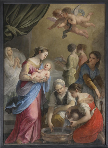 Plautilla Bricci Birth of Saint John the Baptist (Nascita di San Giovanni Battista) (1675) t3 1l9lz5.jpg