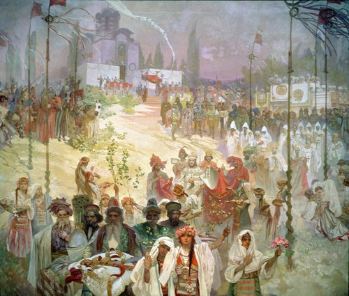Alphonse Mucha “The Coronation of the Serbian Tsar Stefan Dušan as East Roman Emperor” (1926) t3 1lr.jpg