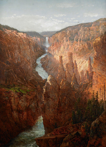 William Louis Sonntag Grand Canyon, Yellowstone River, Wyoming (1822 1900) [1727 x 2400] t3 1l43bq0.jpg