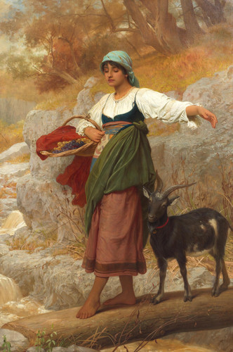 Charles Edward Perugini Crossing a Torrent (c. 1877) t3 1lop2y3.jpg