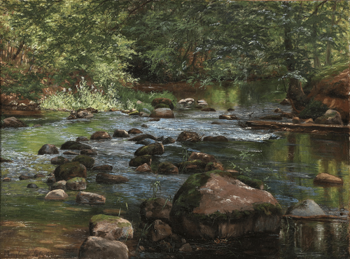 Marie Luplau Woodland stream near Sæby (1890) t3 1lcpxtd.png