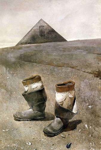 Andrew Wyeth, Sea Boots, 1976 t3 1l78u18.jpg