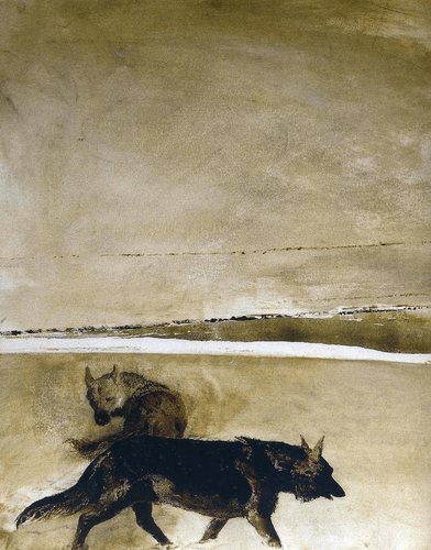 Andrew Wyeth (1917 2009) Wolves t3 1lfjrx5.png
