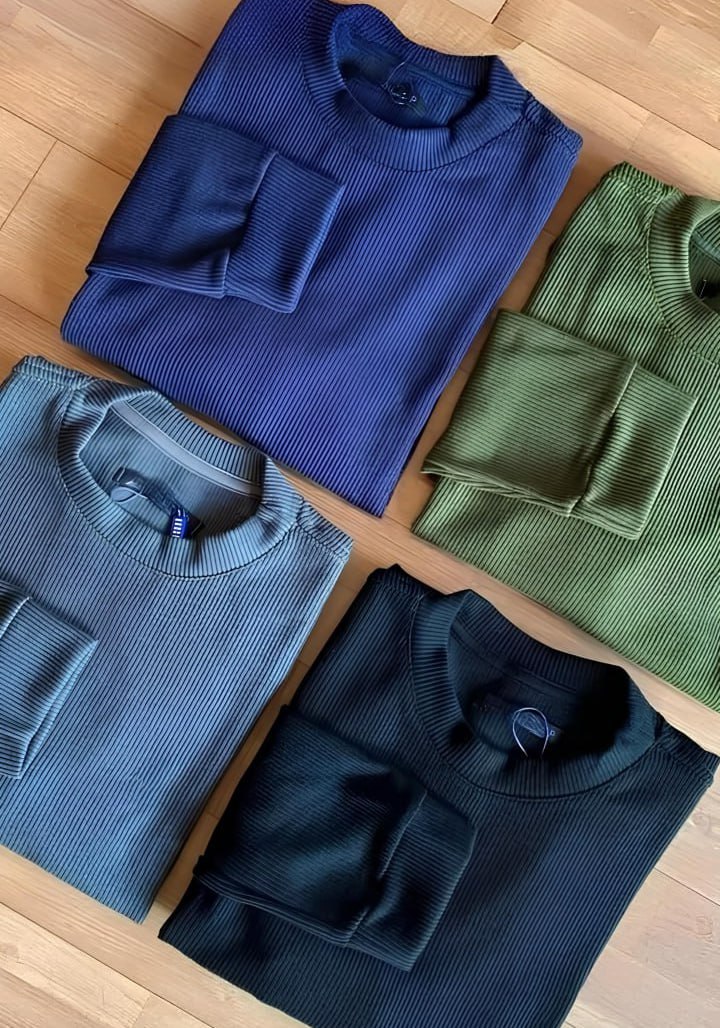 Blusa Tricô Masculina Lã Suéter Gola Careca Cardigan Inverno