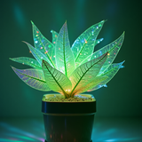 Sameh Elbialy holographic green plant made of lines and nodes, h 78f7c2ce dc9e 4212 be5e eacf20392ea