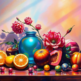 Sameh Elbialy A captivating still life composition painted on hi e822bc7d 814e 47b0 9365 b7b099511fb