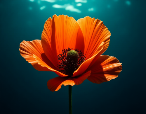 Sameh Elbialy A captivating underwater scene showcases a single, 429440d6 29b1 4edc 965a c20c2792076.png