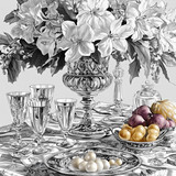 black white drawing christmas coloring page