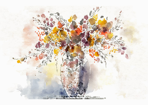 Garden Dreams, Watercolor Flowers in a Whimsical World.jpg