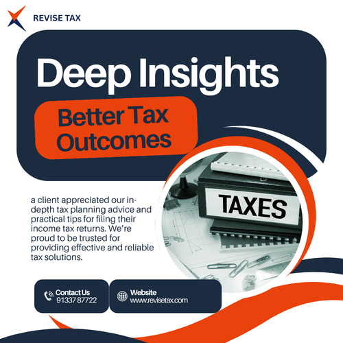 A client visited us today for tax planning and income tax return preparation.