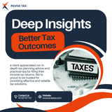 A client visited us today for tax planning and income tax return preparation.