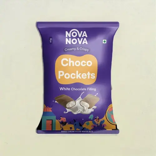 Nova Nova Choco Pockets Classic and White Chocolate Filling Pack of 8 25 g Each.webp