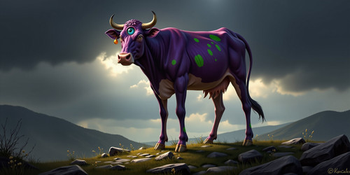  A realistic and striking depiction of Cowclops a lankier version of the mythical cyclops cow Cowclo.jpg