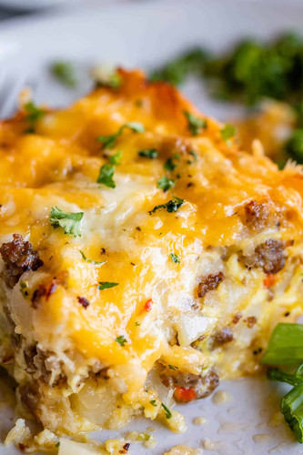 Easy Sausage Breakfast Casserole Overnight 12.jpg