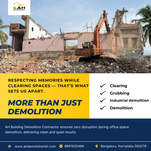 Completed High reach apartment demolition in Bangalore.