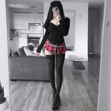 teachers pet…if I’m so special, why am I secret #alt #alternative #plaid #goth #grunge #emo #aesthet