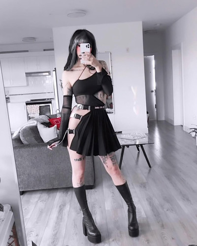 I’d say these are both statement pieces 🖤 skirt from @melleium shirt from @aliexpress boots @nakedwo.jpg