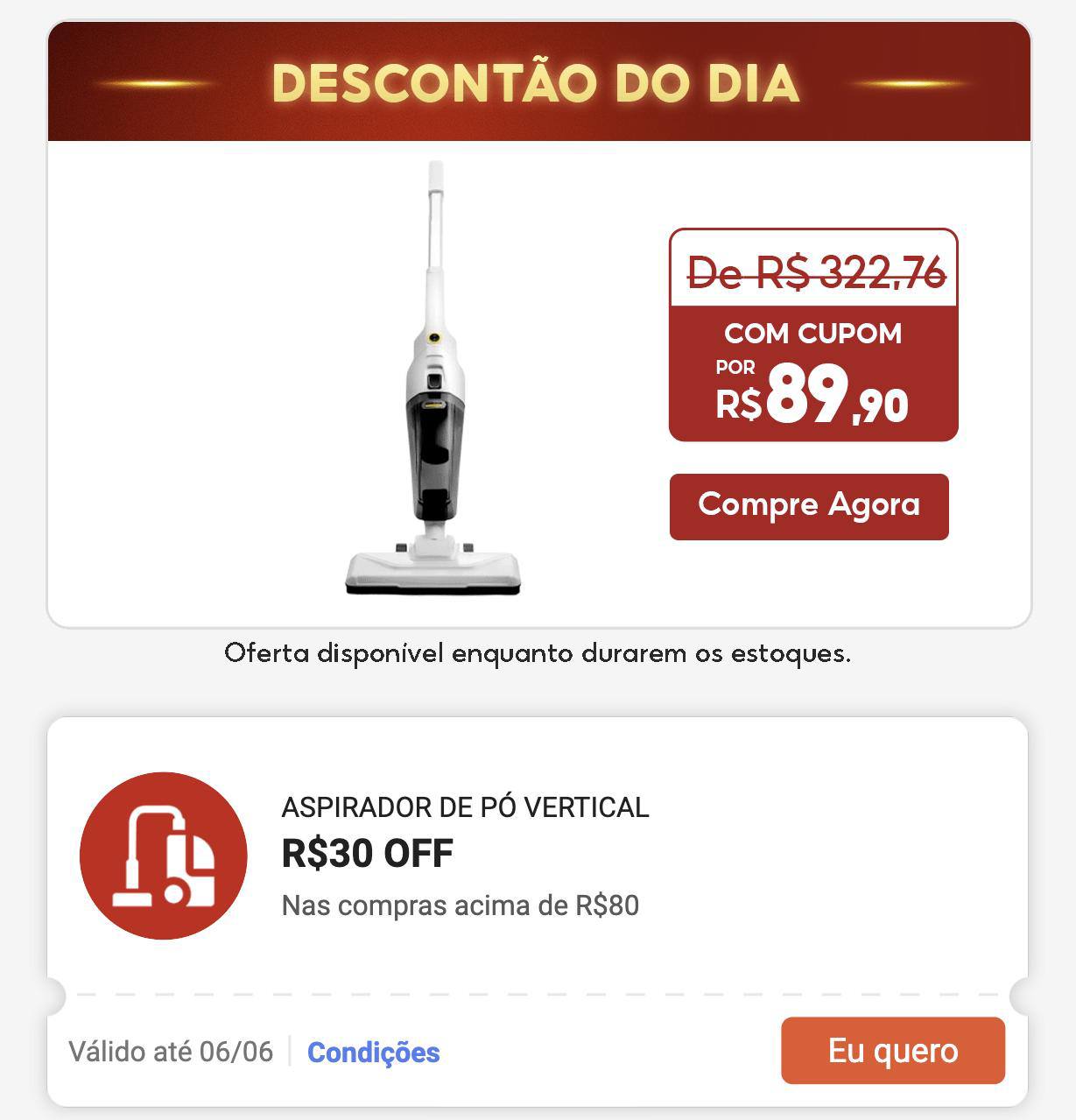 Aspirador de Pó Vertical 2 em 1 Karcher VCL 1 Stick