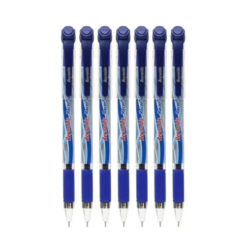 Reynolds Racer Gel Pen Set 7 Blue Pens .webp