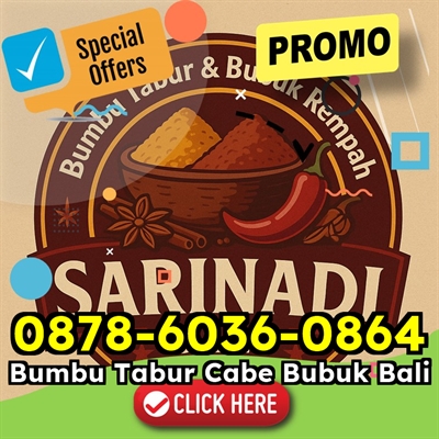BONUS! WA 0878-6036-0864 Jual Bubuk Cabe Enak Jawa Tengah Bali Gianyar Abang SARINADI Supplier Bumbu.1