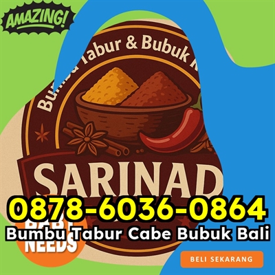 SALE! WA 0878-6036-0864 Jual Bubuk Rempah Racik Bali Ubud Rendang SARINADI Produsen Bumbu.1