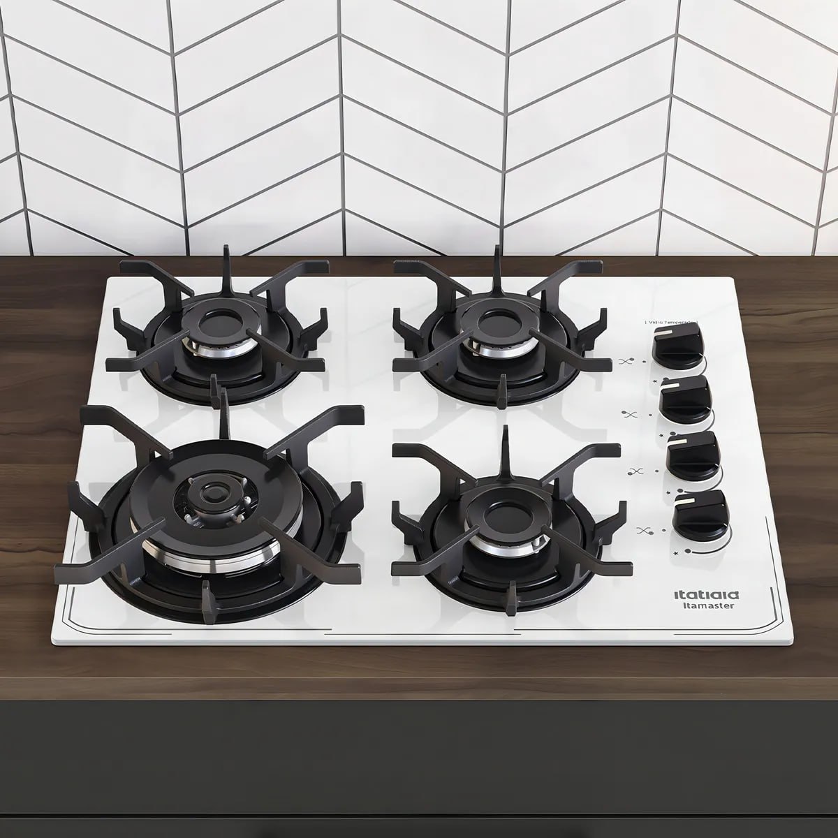 Fogão cooktop – Itatiaia Itamaster 127/220V cor branco – 4 queimadores
