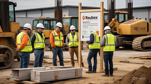 construction training and iso compliance raubex branding