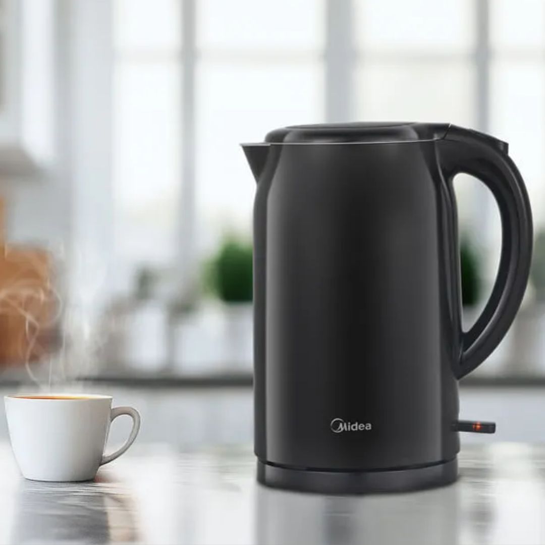 Chaleira Elétrica Preta 1,7L Double Wall Midea