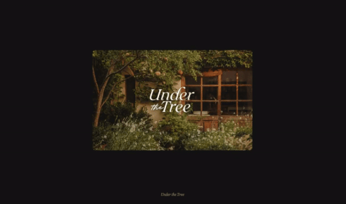 under the tree postcard