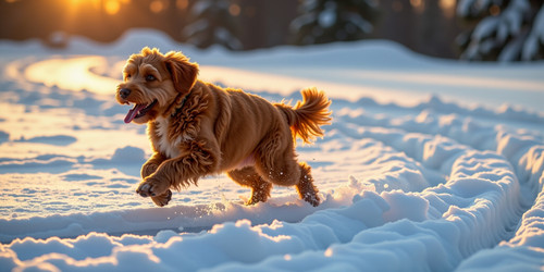  A lively scene featuring Big Belly Bob a plump and adorable labradoodle with an unusually large sph.jpg
