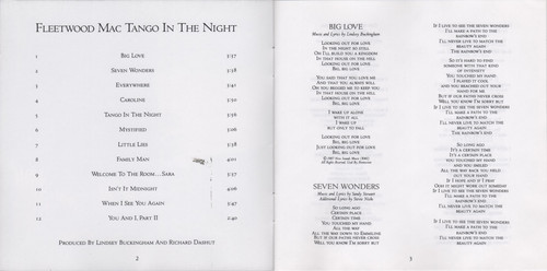 Fleetwood Mac Tango In The Night [booklet02]