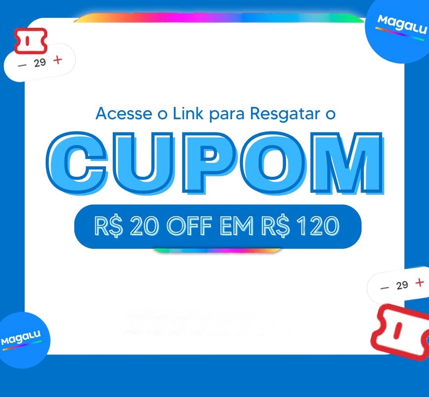 Cupom de R OFF comprando acima de R0 na Magalu
