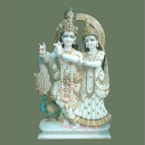 Handcrafted Radha Krishna Murti for Home Temple | Salvik.png