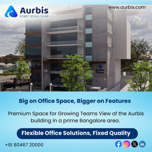 Premium Space for Growing Teams View of the Aurbis building in a prime Bangalore area..jpg