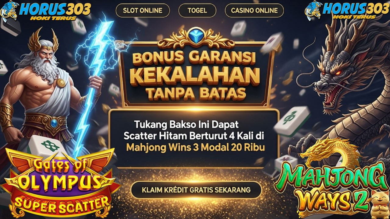 Tukang Bakso Ini Dapat Scatter Hitam Berturut 4 Kali di Mahjong Wins 3 Modal 20 Ribu