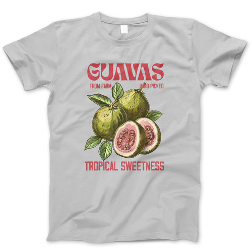 Photograph of four blank t-shirts greys beige and army green. Clipping path included. Ready for your.jpg