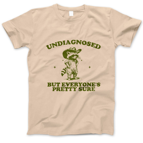 Photograph of four blank t-shirts greys beige and army green. Clipping path included. Ready for your.jpg