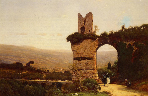 Inness George The Commencement of the Galleria aka Rome the Appian Way