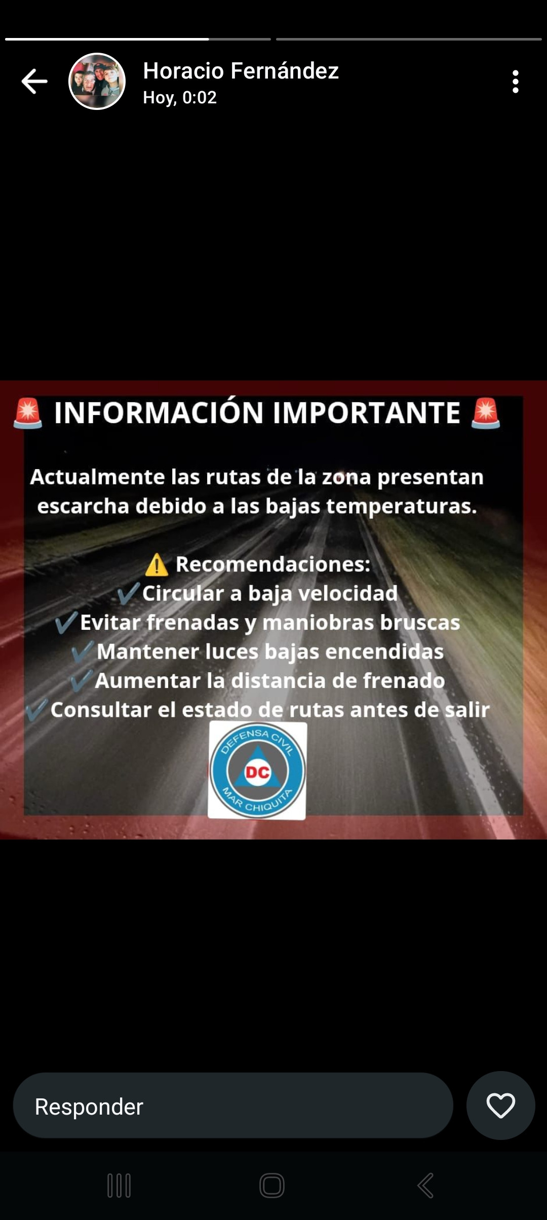 Precaución al conducir!!!!