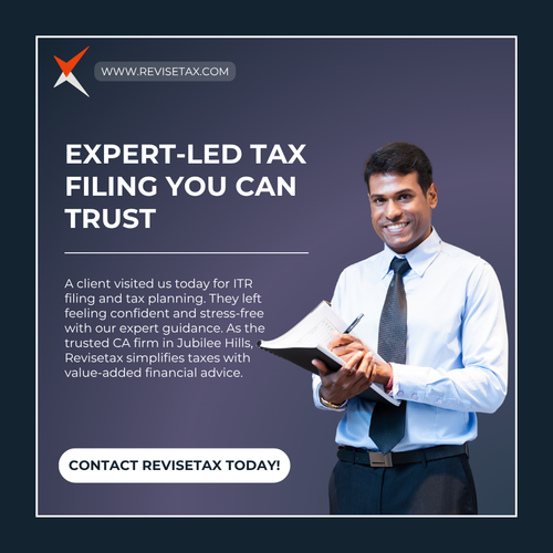 A client visited us for income tax return filing and tax planning today.