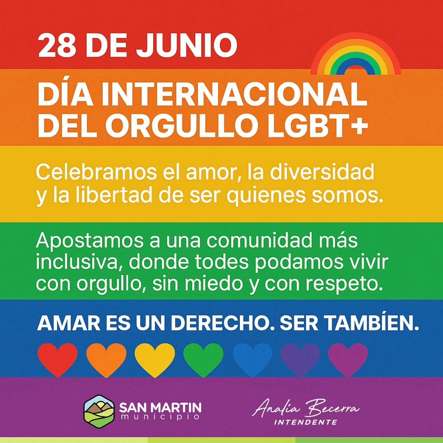 SAN MARTÍN: la Municipalidad reafirmamos nuestro compromiso con una comunidad LGBT+