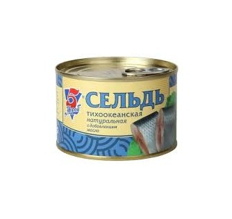 4607075851894 СЕЛЬДЬ 5 МОРЕЙ С ДОБАВЛЕНИЕМ МАСЛА 250 Г Ж.БАН..jpg