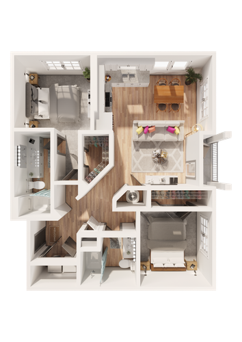  TheRosery 3DFP B3 2B2B 1029sqft.png