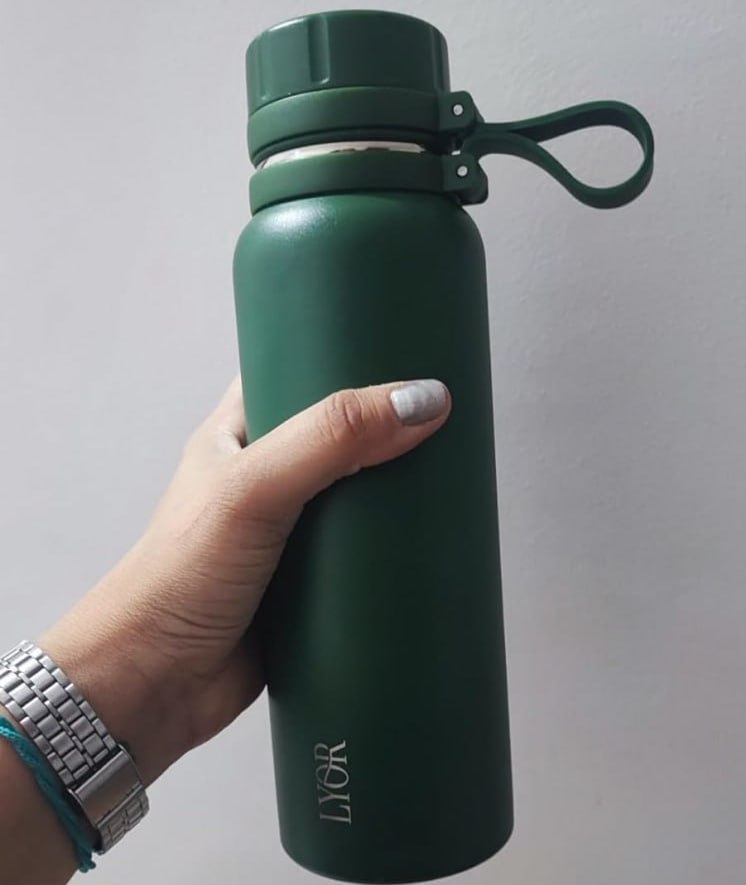 LYOR – Garrafa Térmica de Aço Inox Explorer Verde 650ml