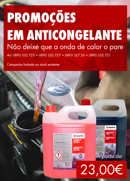 Promoções em anticongelates Promoções em anticongelates