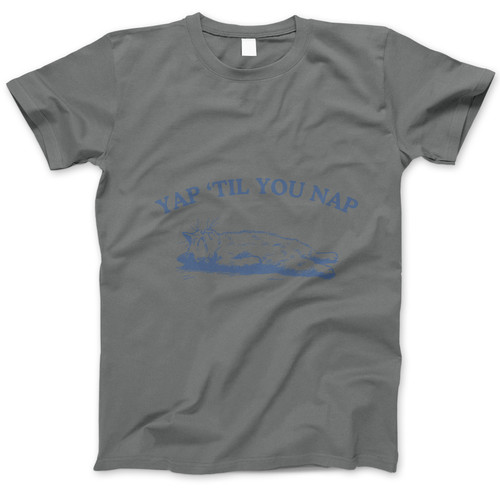 Photograph of four blank t-shirts greys beige and army green. Clipping path included. Ready for your.jpg