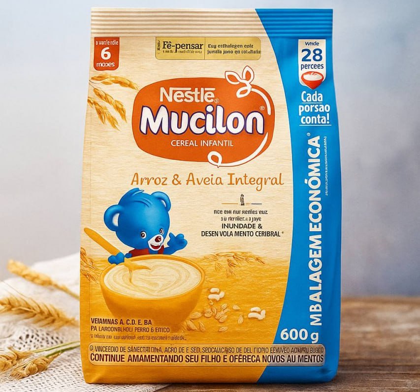 Mucilon Cereal Infantil Arroz E Aveia 600G