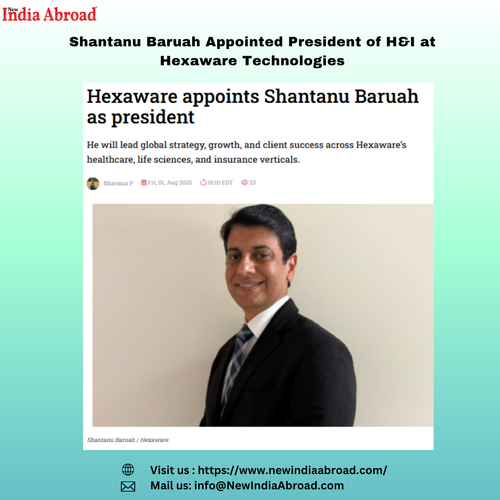 Shantanu Baruah Appointed President of H&I at Hexaware Technologies.png