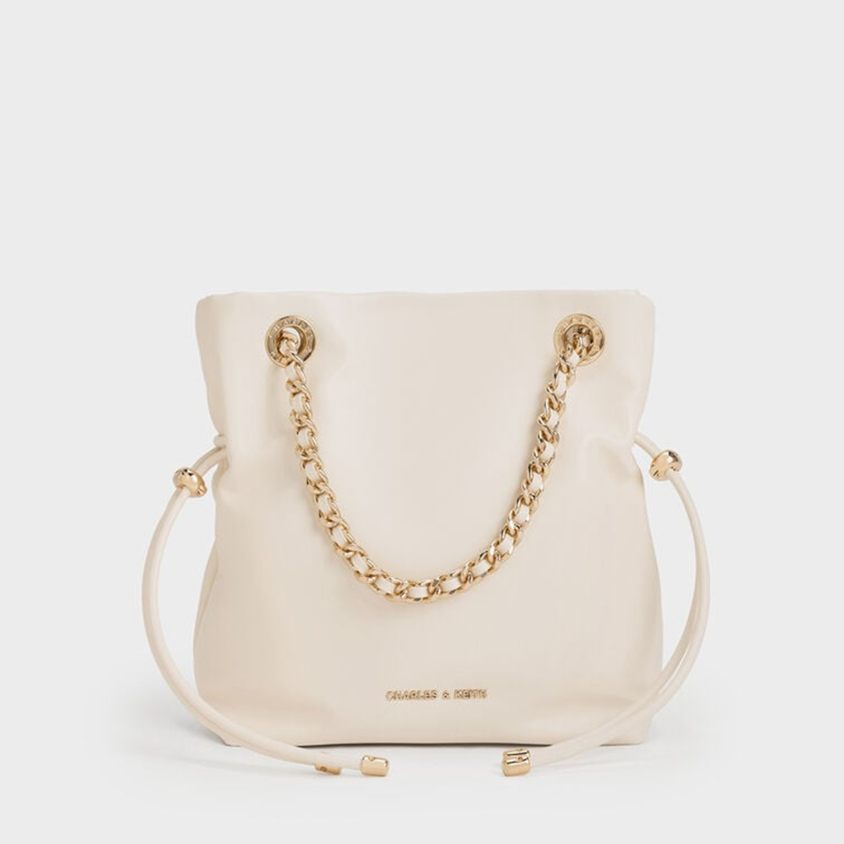 Túi đeo chéo Arya Braided-Strap Double-Handle - Màu Kem